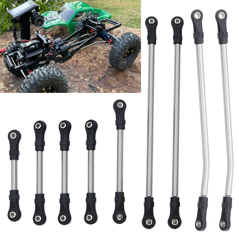 Комплект звеньев LCG из нержавеющей стали, несобранный комплект звеньев для 1/10 Axial SCX10 III, Капа 1,9, UTB, LCG, рельсы, комплект шасси, RC Crawler