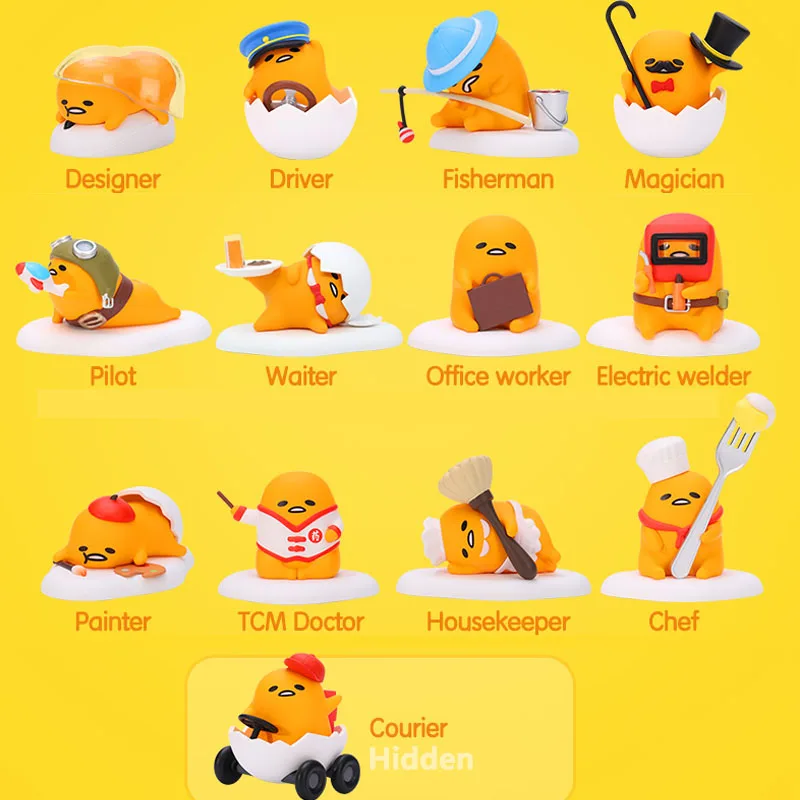 

Персонажи Sanrio Gudetama, коллекционные настольные украшения, Классические фигурки
