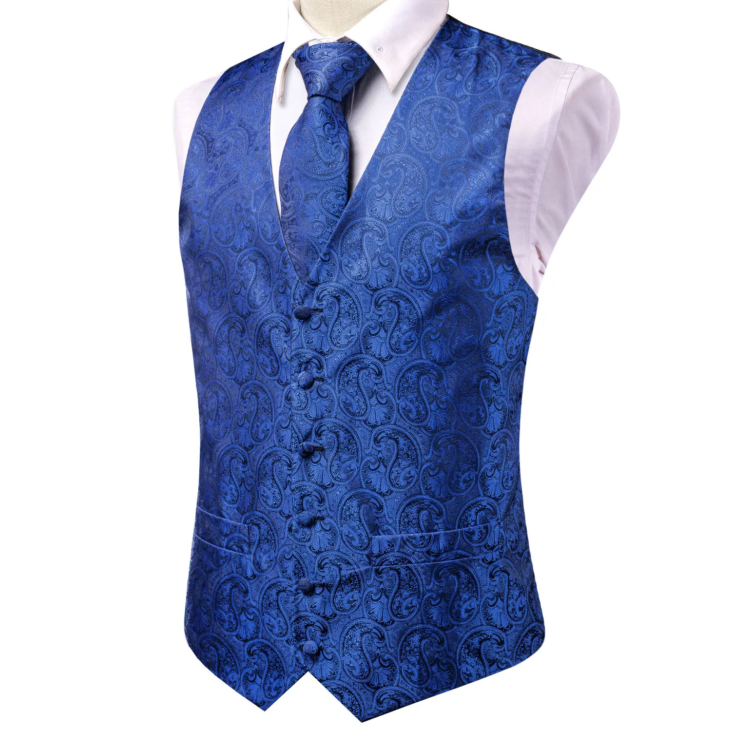 Рисунок 4 - Темно-синий Шелковый мужской жилет