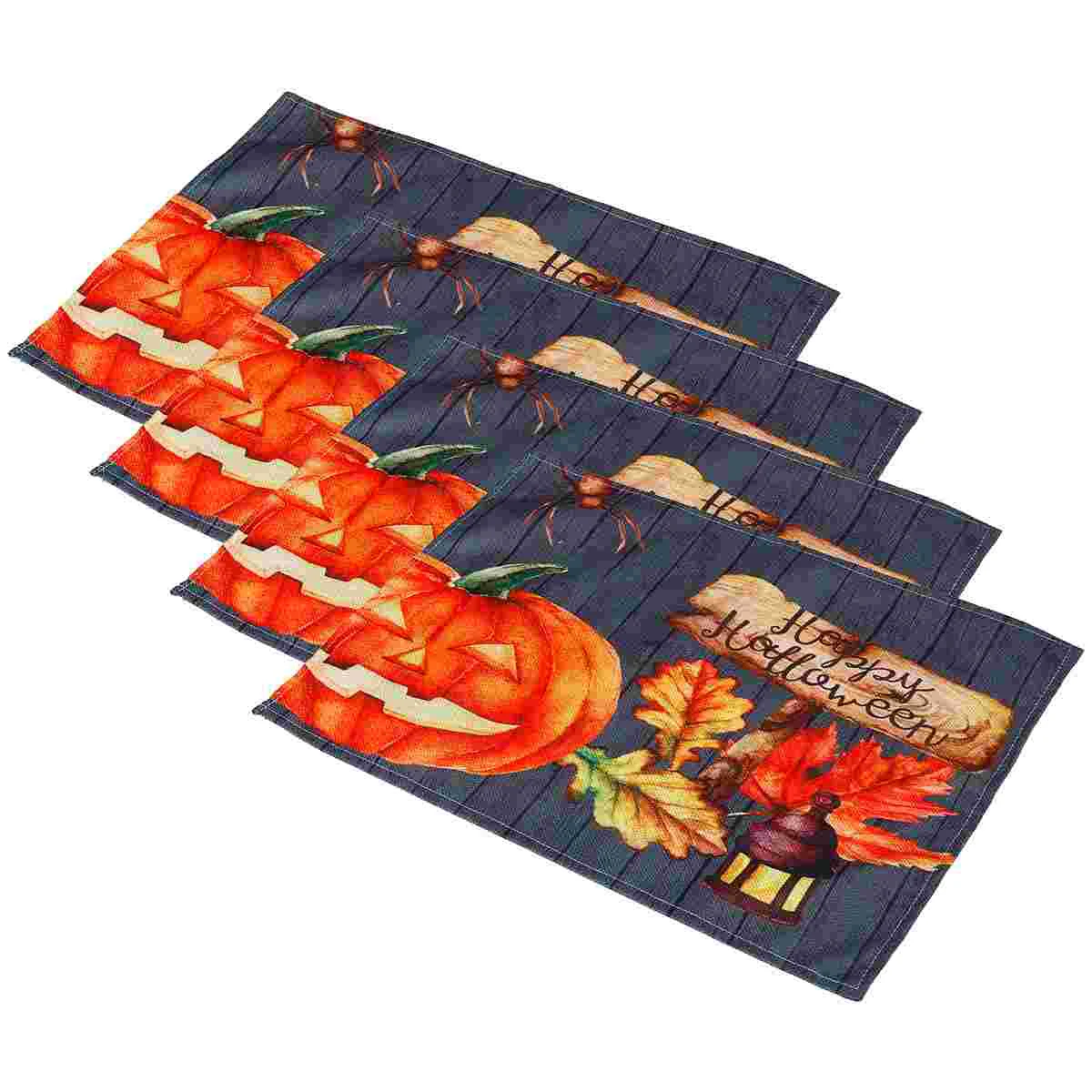 

Mat Placemats Table Pumpkin Dish Place Coasters Mats Linen Cup Coaster Kitchen Trivet Hot Coffeepattern Home Dinner Sunflower