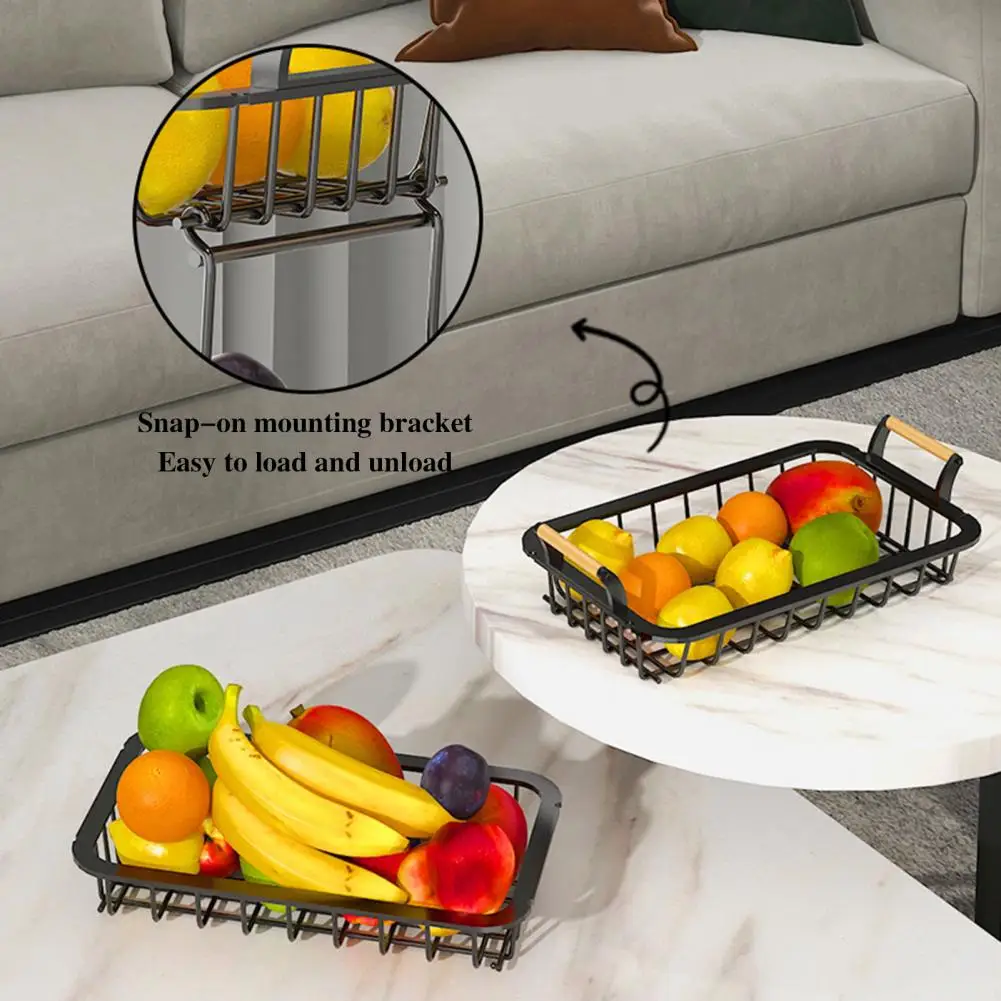 

Durable Rectangular Detachable Hollow Out Fruit Vegetable Holder for Household Fruit Basket Fruit Basket