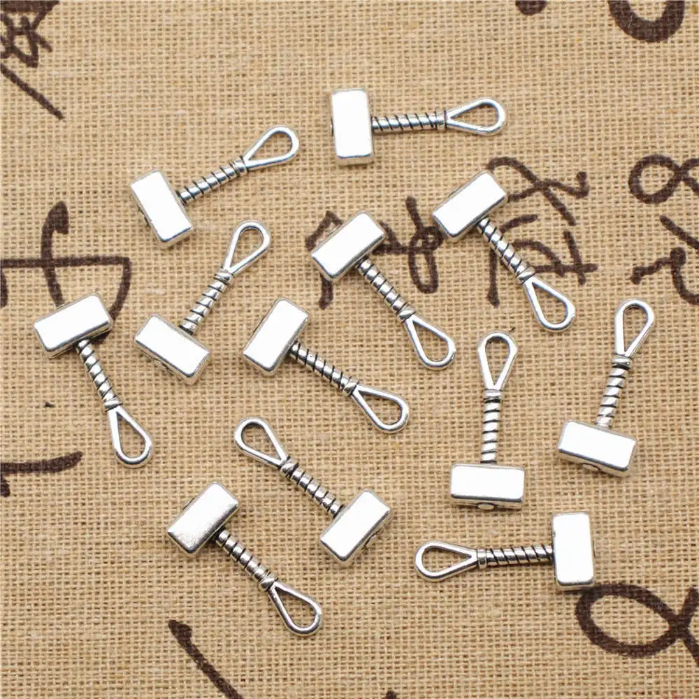 

10 шт., подвески для браслетов, 9 х23 мм