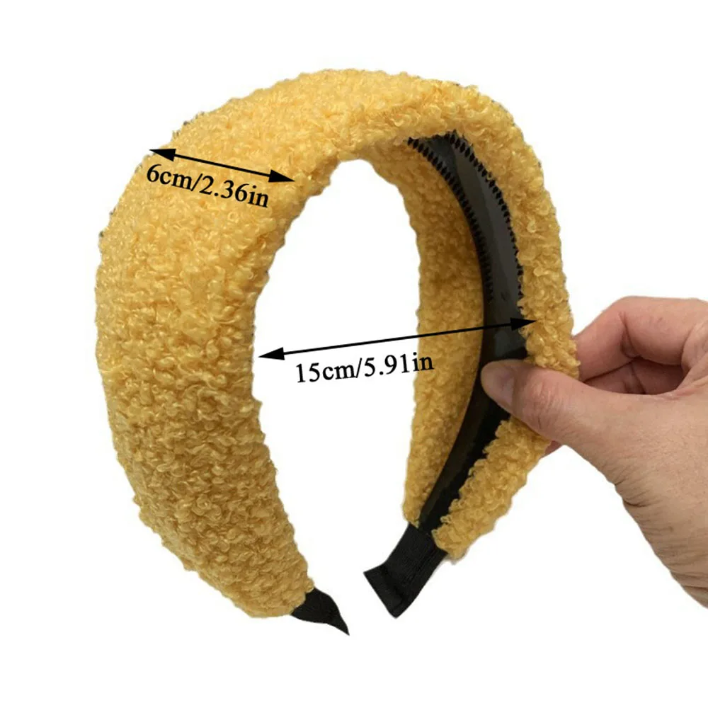 Новая винтажная повязка на голову из овечьей шерсти для женщин широкая волос с