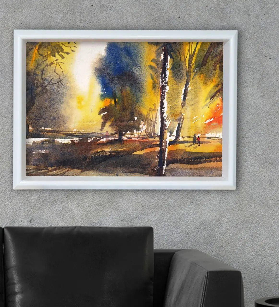 

BK подарочные Деревья Дизайн под заказ деревянный стол с рамкой 46x66cm-5