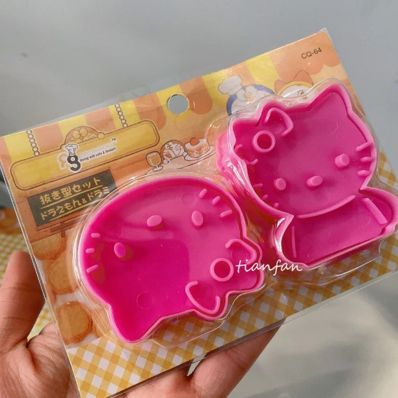 

Pink Girl Heart Hello Kitty 3d Three-Dimensional Biscuit Mold Watermelon Fruit Mold Sanrio Food Modeling Mold Children's Gift