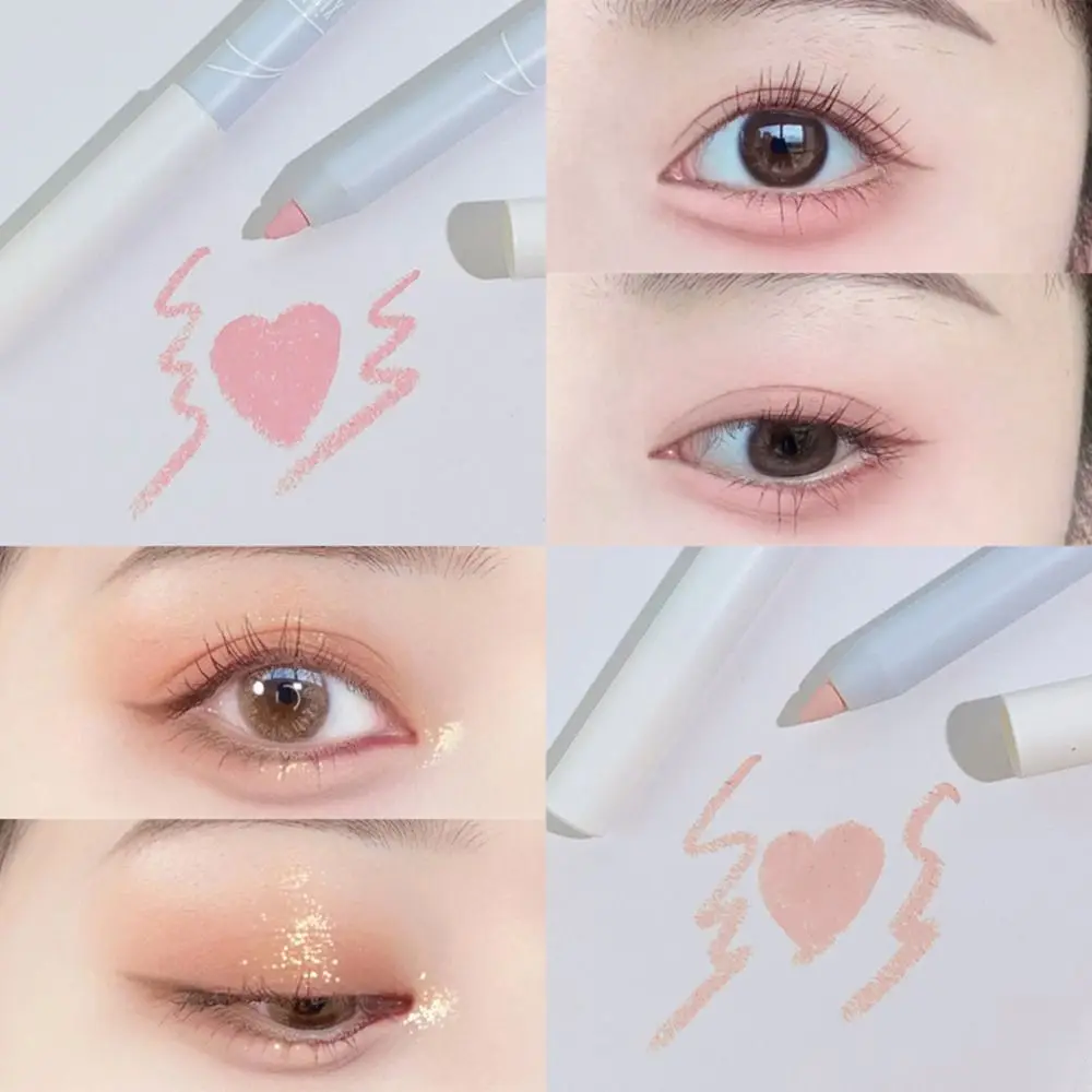 Профессиональные мерцающие перламутровые тени для век ручка блестящие матовые