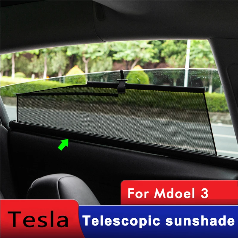 2022 Model3 Tesla Car Sun Shade Window For Tesla Model 3 Accessories SunShade Drape Roller Model 3 Tesla Model 3 Model three