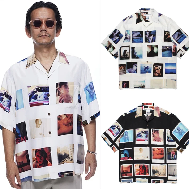 

WACKO MARIA Hawaiian Short Sleeve Shirt Men Women Casual Hawaii Beach Shirts