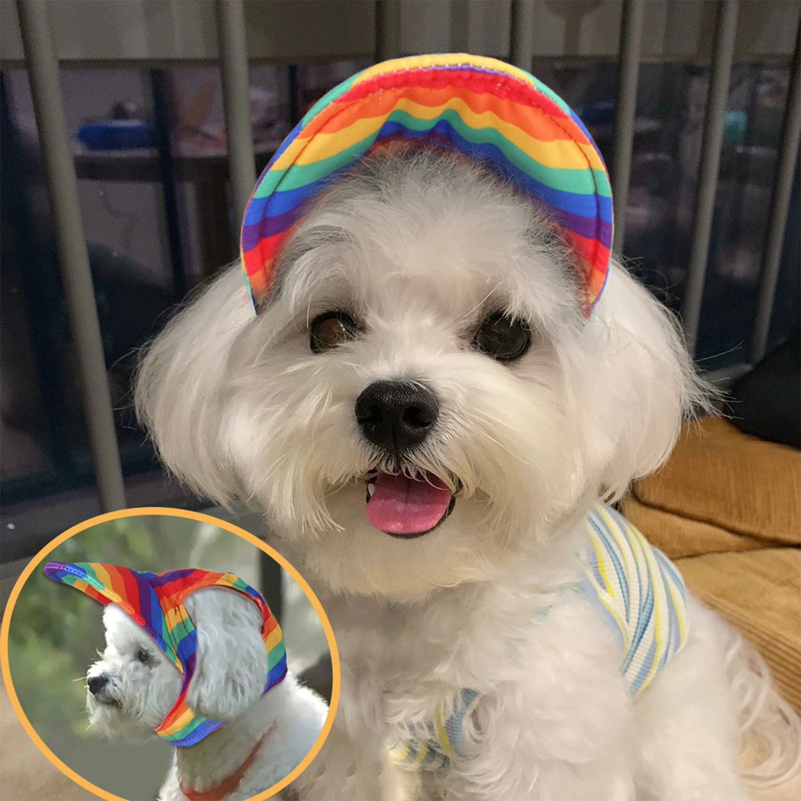 

Newly Pet Baseball Cap Personalized Puppy Berets Creative Pet Cat Accessories Cat Head Cover Pet Cap For Cat Dog Sombreros