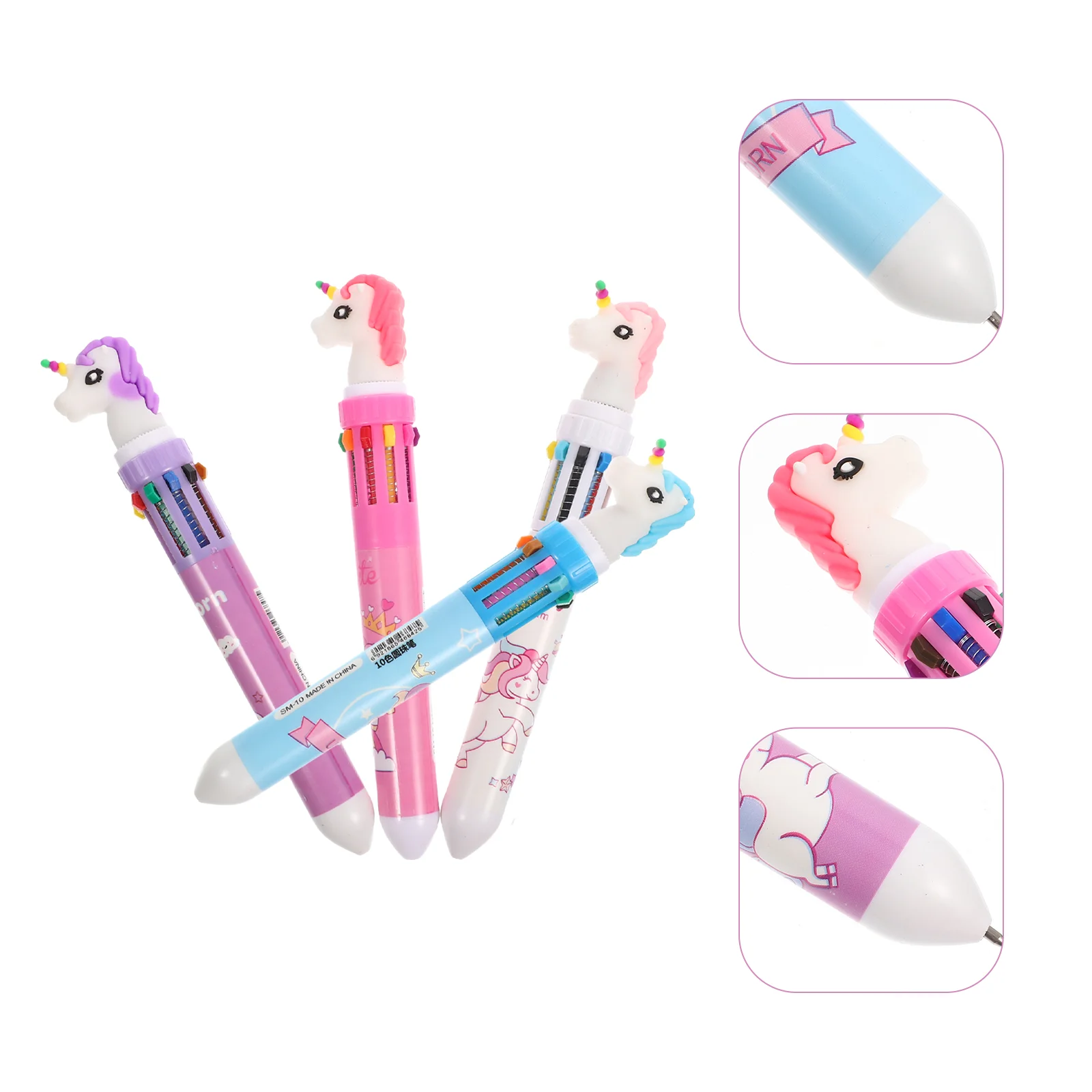 

Pen Ballpoint Writing Pens Drawing Ink Portablemulticolor Book Coloringadult Fine Household Function Multifountain Refill