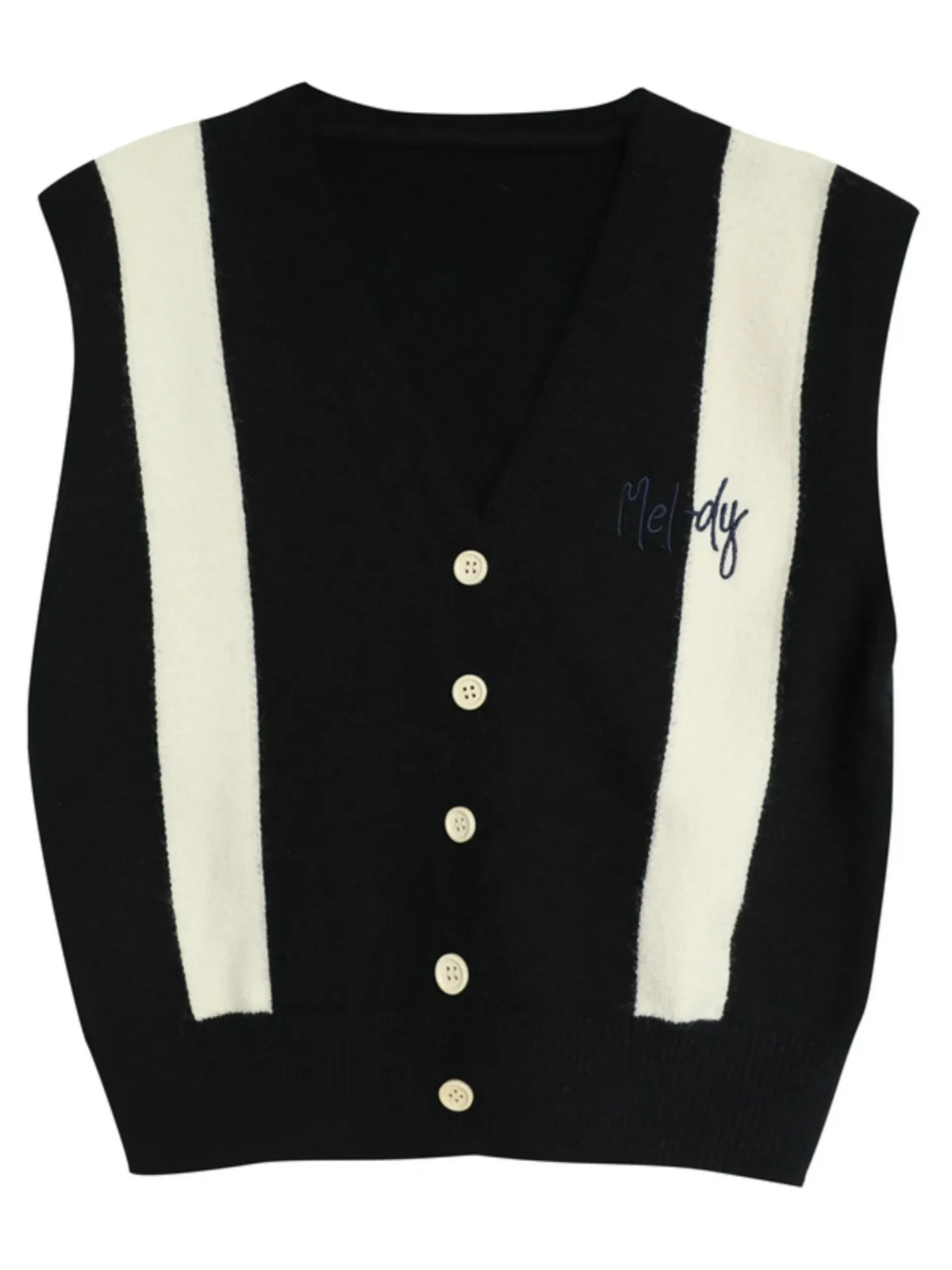 Черный лоскутный вязаный кардиган с вышитыми буквами жилет верхняя одежда для