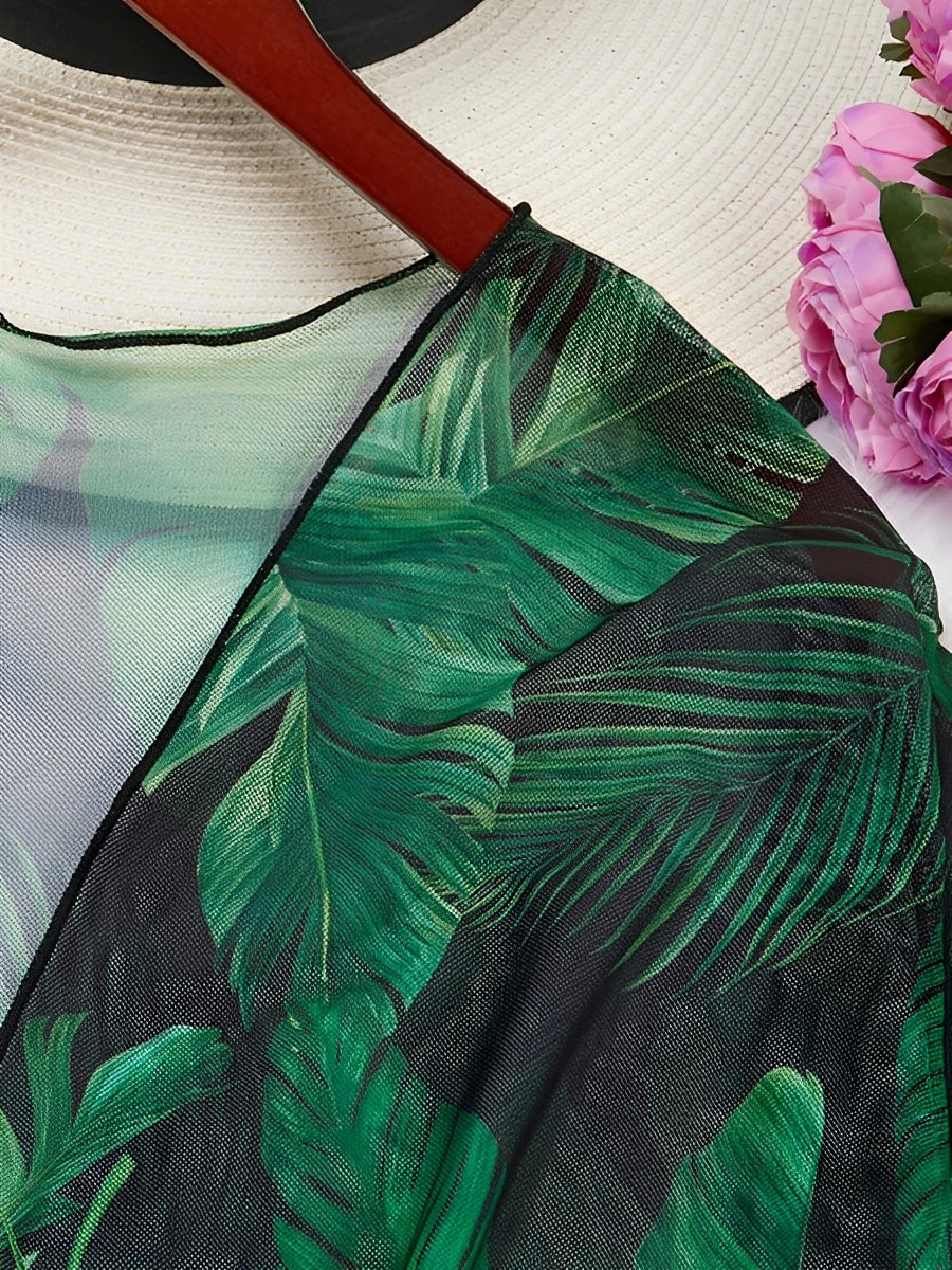 Пляжная накидка большого размера с принтом