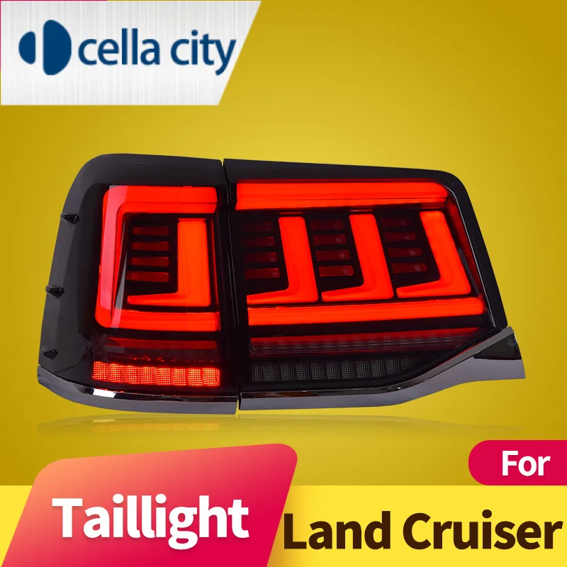 

Car Styling for Toyota Land Cruiser Tail Light 2016-2020 LC200 LED Tail Lamp DRL taillight Signal Brake Reverse auto Accessories