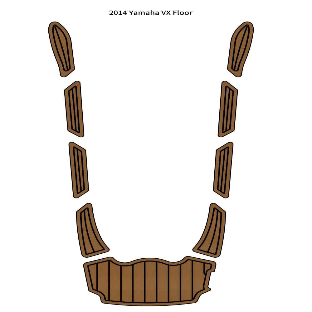 2014 Ya-ma-ha VX Напольный коврик для лодки из пены EVA искусственного тикового дерева