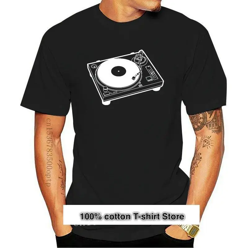 

Camiseta de дискотеки de vinilo para DJ, tocadiscos, Club de baile, rave, casa de музыка, Enjoy, retro