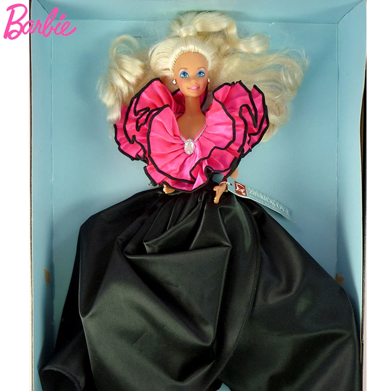 Night Sensation 1991 Blond With Black Gorgeous Dress 90s Retro Doll Toys For Girls Special Limited Edition