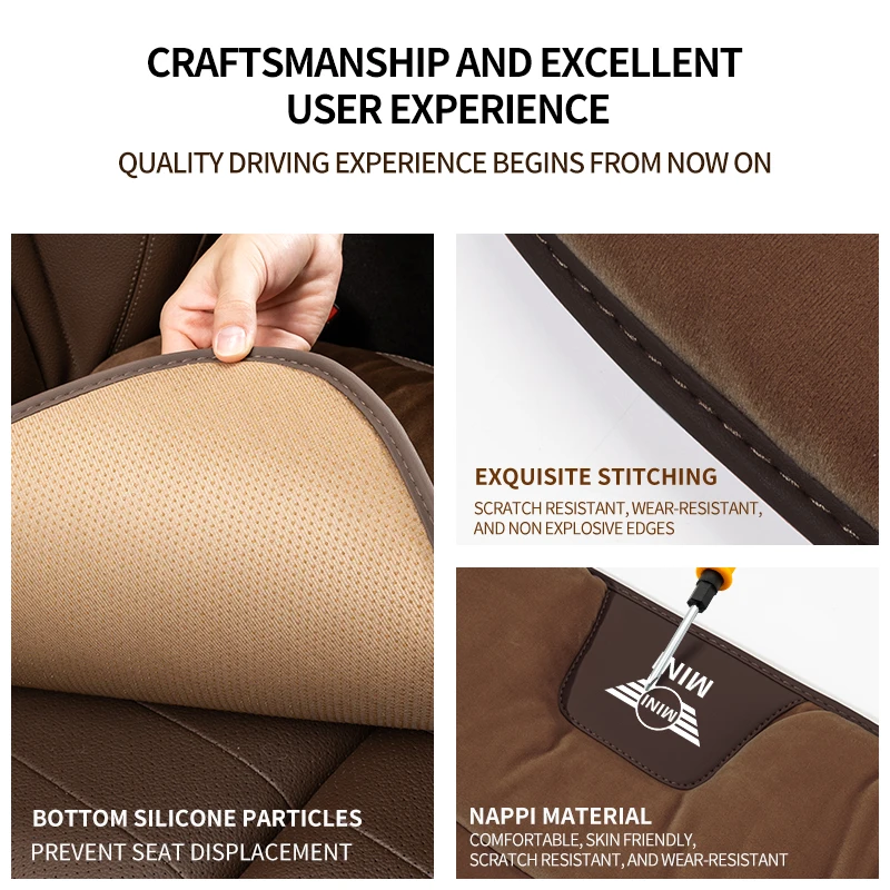 Осенне-зимняя подушка для автомобильного сиденья мягкая антихолодная теплая MINI