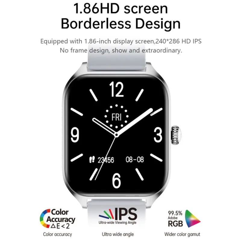 2023 New W5 WS-1 Smart Watch Women 1.86'' 45MM GPS Bluetooth Call Heart Rate Sports fitness Smartwatch Couple Watch