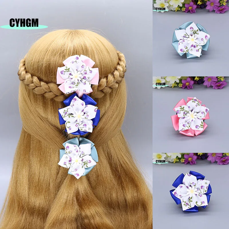 

wholesale new ribbon hair clips for girls silk hairpins cute spinki do wlosow Barrettes Fashion hanfu hair accessory S06-7