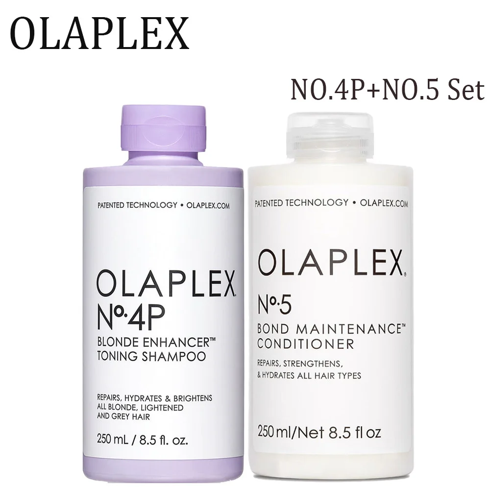 

No.4P+No.5 Original Brighten sall Blond Shampoo Conditioner Set Repair Strengthen Hydrate All Hair Types Professional Hair Care