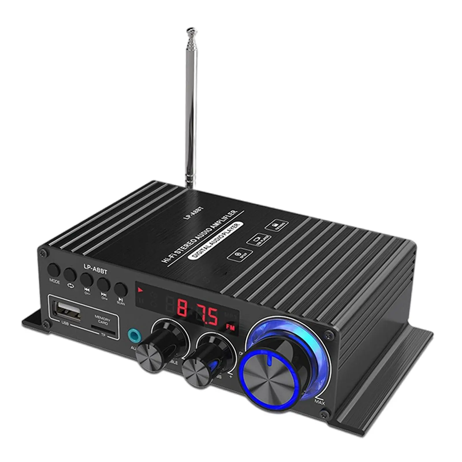 -A8BT аудио усилитель мощности Bluetooth 5 0 USB/TF AUX RCA FM HiFi Качество звука 2 канала для