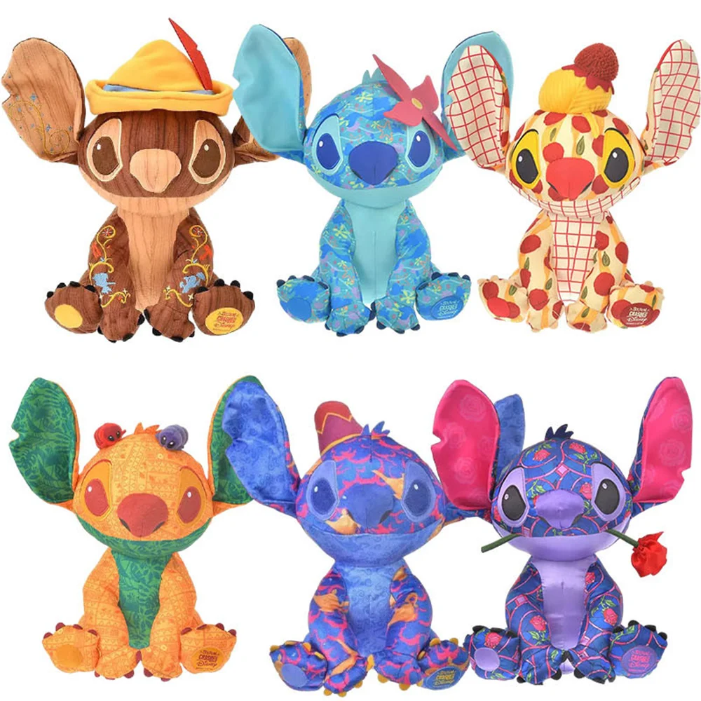 

40cm Original Disney Lilo & Stitch Cartoon Edition Genuine Stitch Rose Doll 6 Styles Fast Delivery Limited Edition