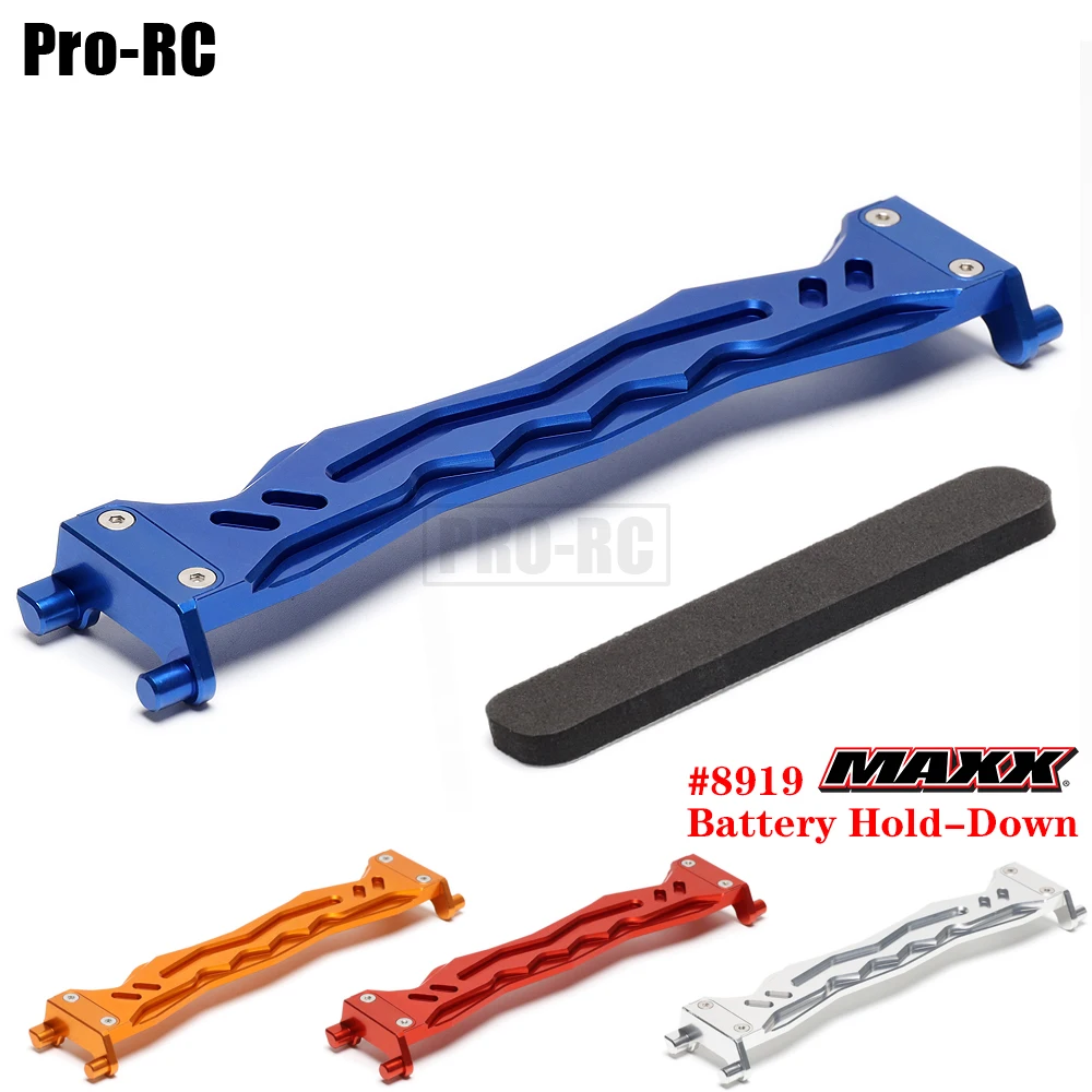 

1Set Aluminium Alloy Battery Hold-Down #8919 Upgrade Parts for RC Car 1/10 Traxxas MAXX 4S Monster 89076-4