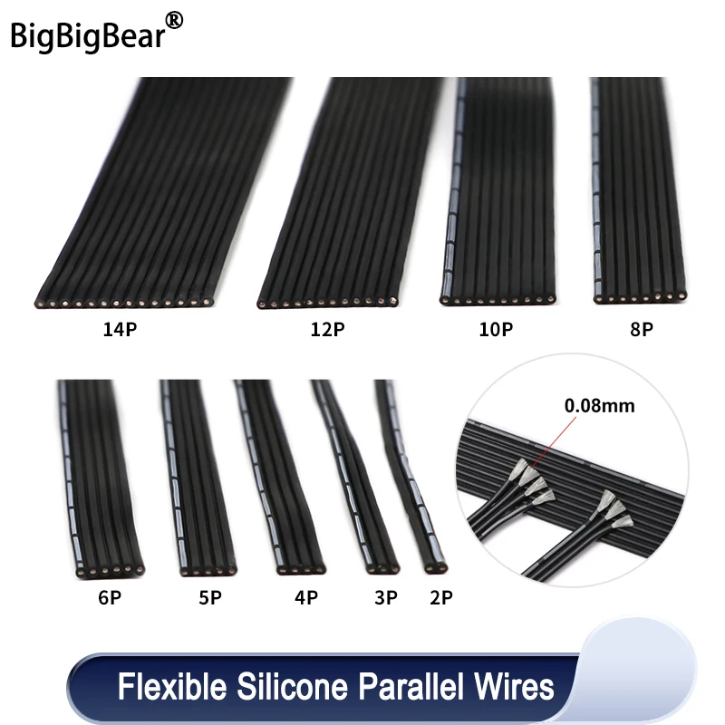 Фотопараллельный провод длиной 1-50 м гибкий кабель из меди устойчивый к высоким