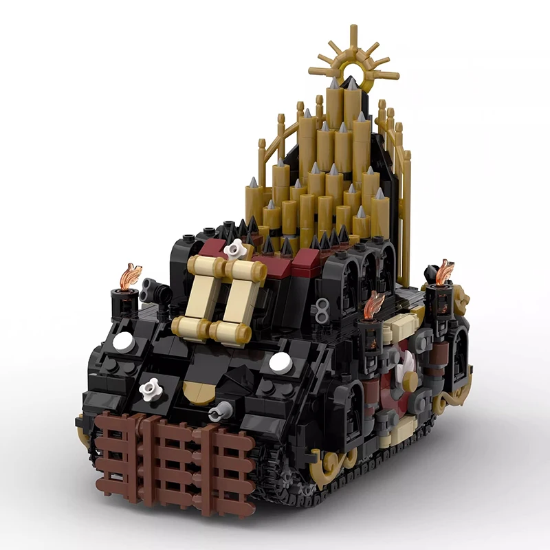 Фото Bricklink Hammer Game Battle, военный танк, оружие Baneblade Immolator, носорог, APC, бронетранспортные средства, наборы строительных блоков, игрушки в подарок №3