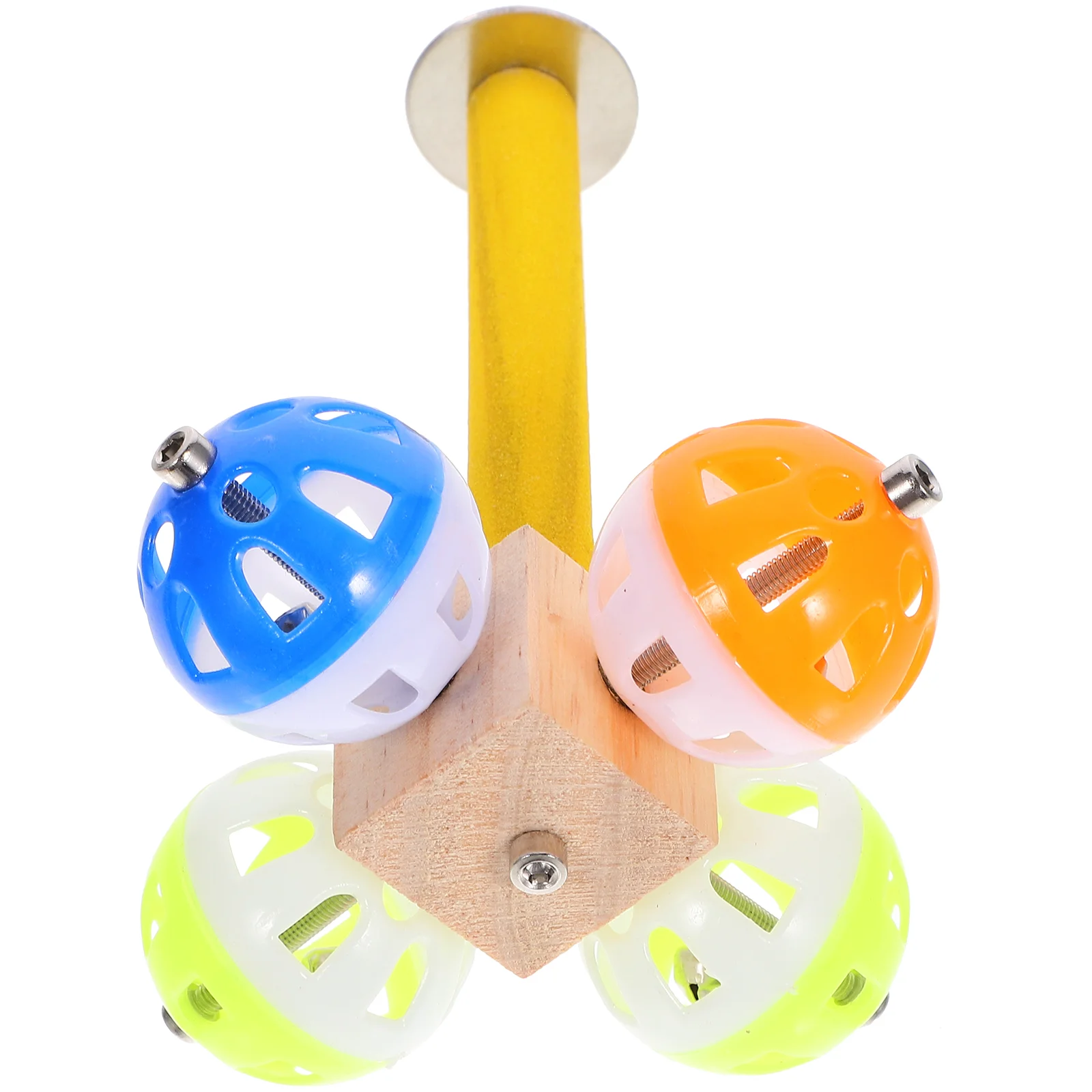 

The Birdcage Parrot Pole Toy Biting Stick Birds Training Rack Parakeet Perch Stand