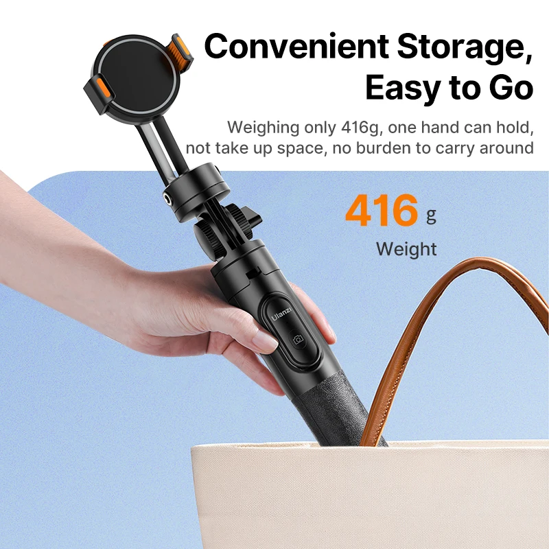 Штатив для смартфона Ulanzi металлический Трипод с Bluetooth путешествий подходит iPhone и