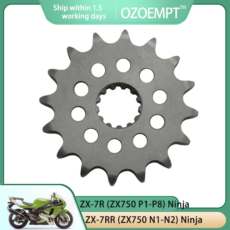 Передняя Звездочка для мотоцикла OZOEMPT 525-16T, применяется к ZX-7R (ZX750 P1-P8), звездочка-ниндзя (ZX750 ZX-7RR), звездочка-ниндзя, W,X,Y ,V,MO,M1