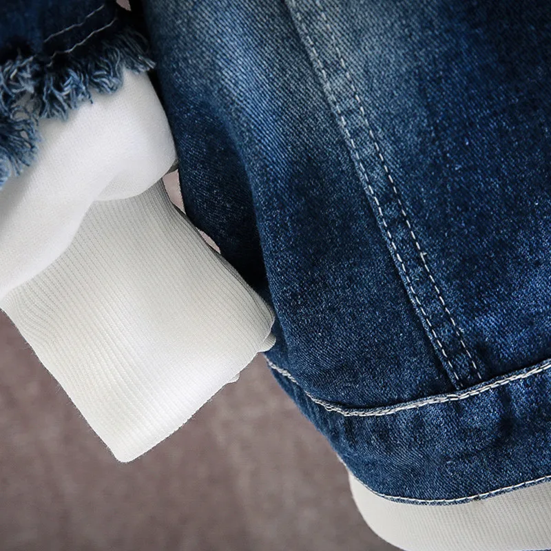 Модные весенние мужские джинсы Chaquetas красивые плюшевые джинсовые куртки