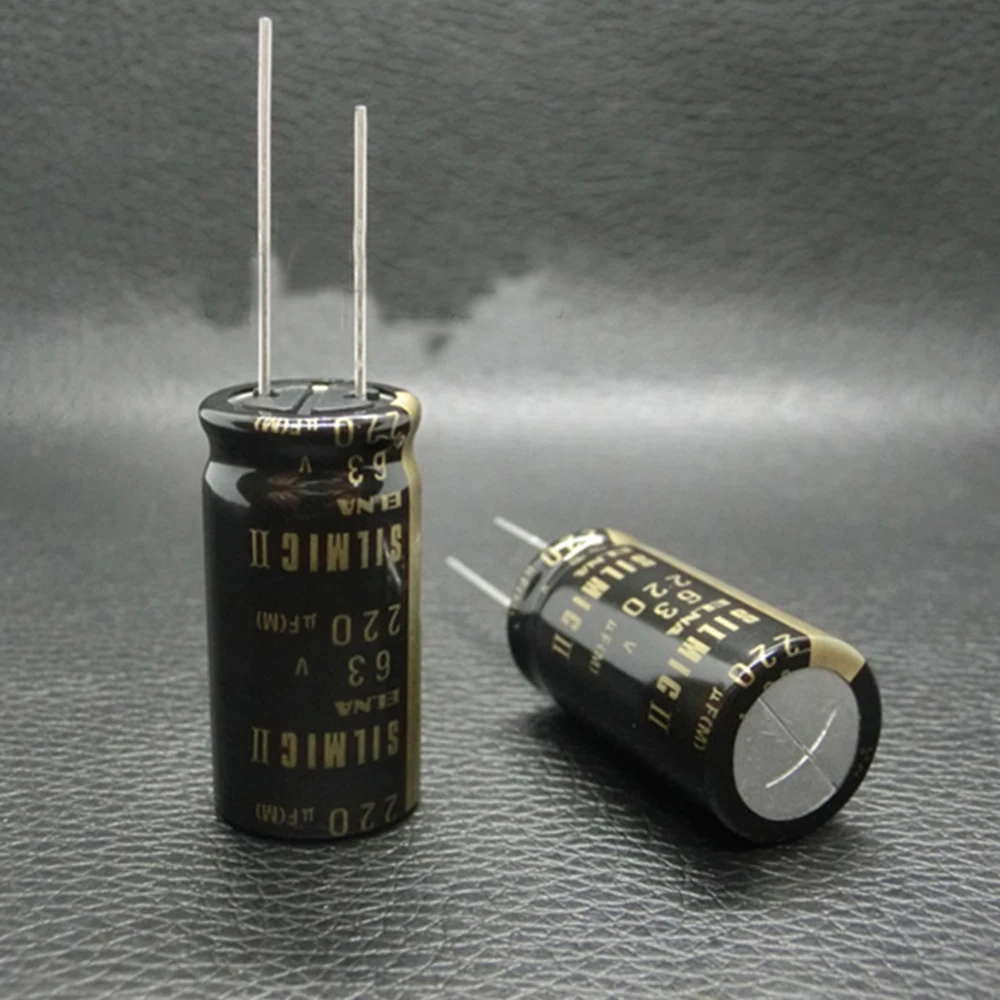 Электролитические конденсаторы ELNA SILMIC II 63 в 220 мкФ 16x7 5 мм 85 ℃ 2 шт
