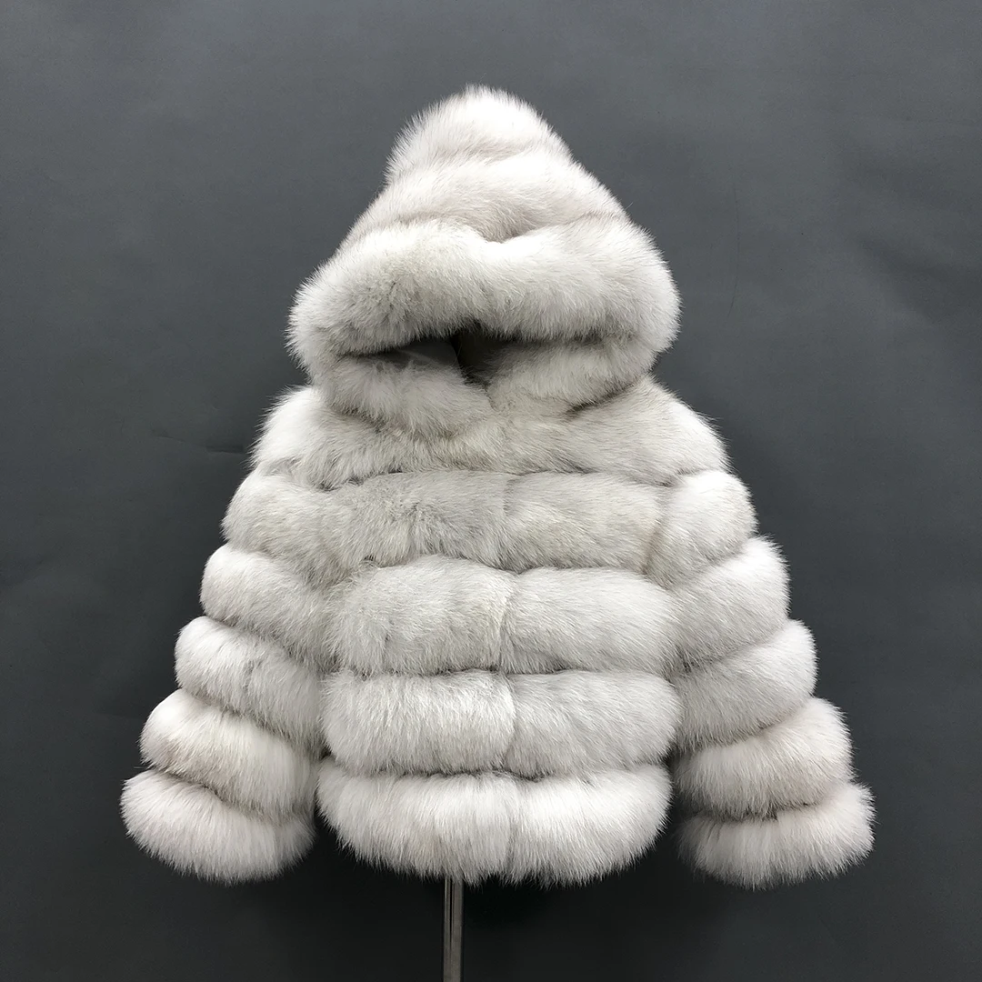 

JANEFUR Children's Winter Coat 2022 Real Fur Jackets Kid Girls Boys Fashion Warm Luxury Natural Fox Fur Overcoat 2-8 Years Old