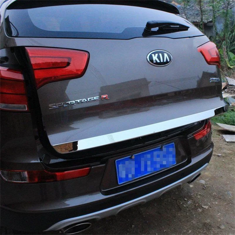 

Для Kia Sportage 2010 2011 2012 2013 2014 2015, задняя дверь багажника, задняя дверь, украшение, молдинговая полоса, автомобильные аксессуары