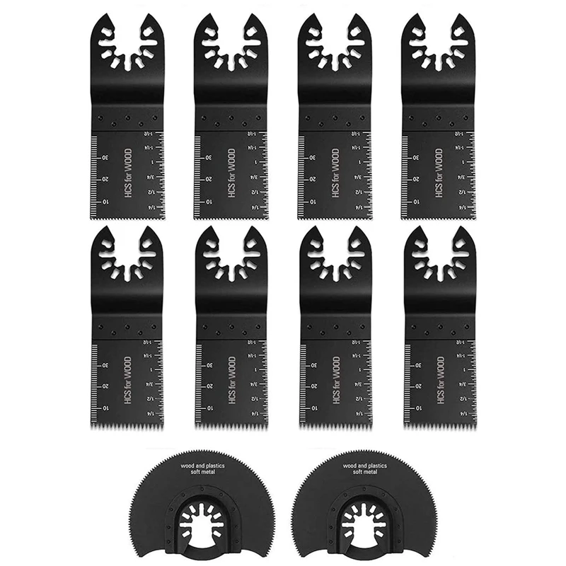 

Oscillating Saw Blades 10 PC Oscillating Tool Accessory Kit Sanding Cutting Soft Metal Wood Dewalt Porter Cable Chicago