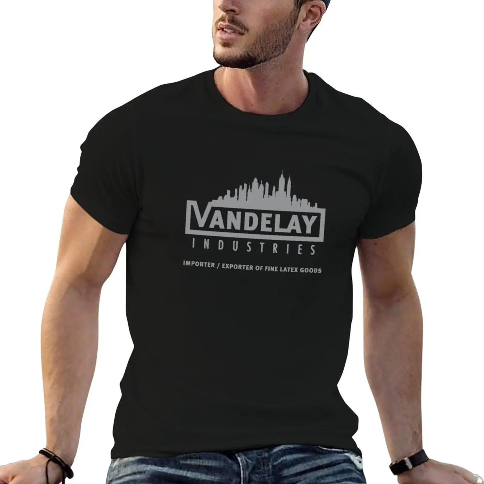 Фото ХИТ ПРОДАЖ - Футболка с принтом Vandelay Industries, модная футболка с коротким рукавом №1