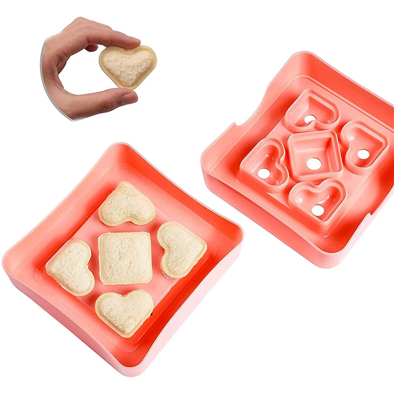 

1PC Mini Sandwich Cutter And Sealer Diy Pocket Sandwich Bread Crust Cutter For Lunch Box Bento Box Snacks Party Platters