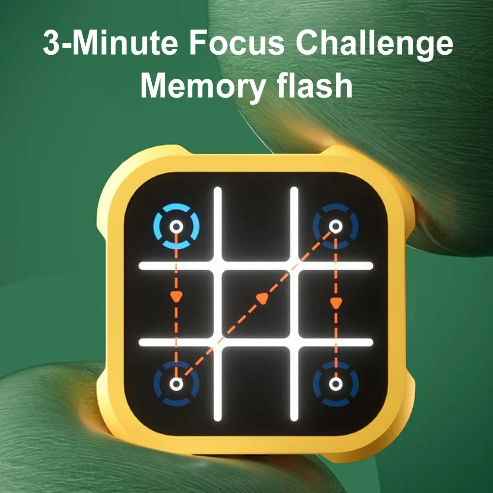 3-в-1 TIC-TAC-TOE Bolt Game для образования и роста памяти портативная игровая