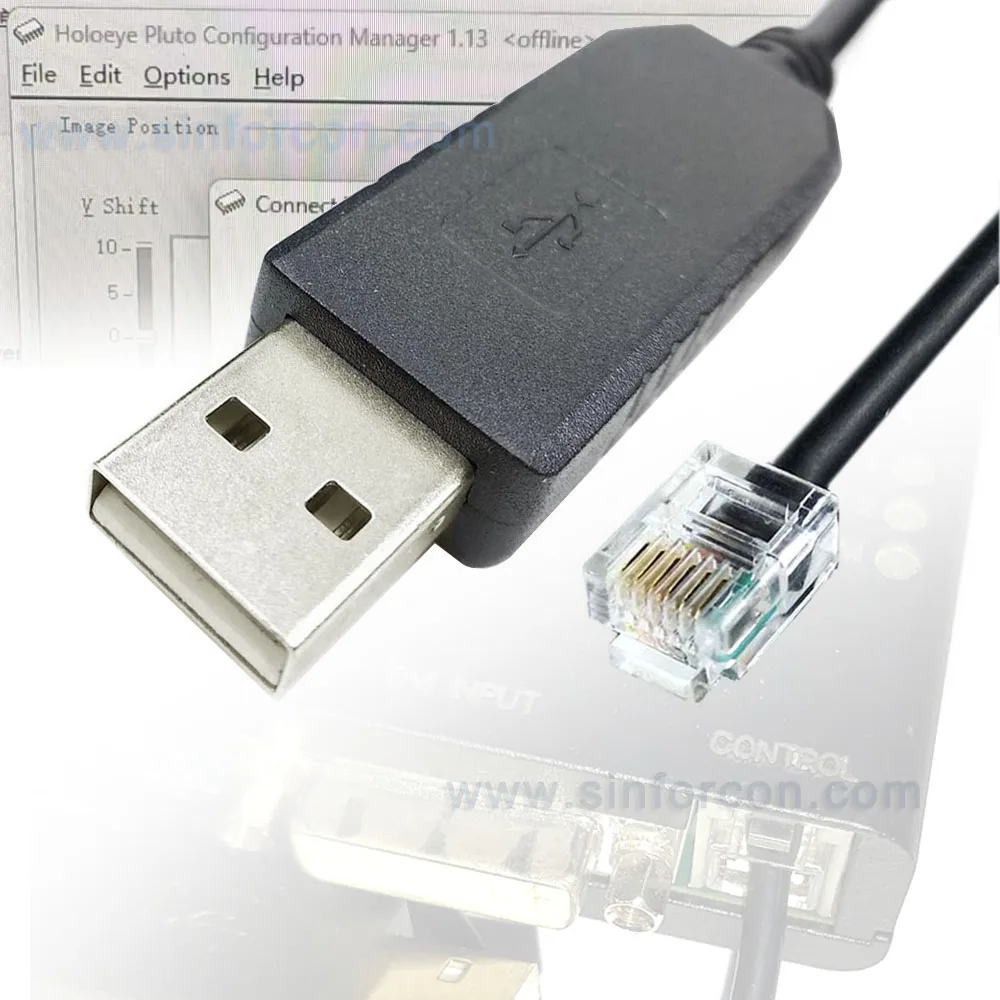 FTDI USB RS232 к RJ11 для Holoeye Pluto менеджер конфигурации SLM модулятор пространственного