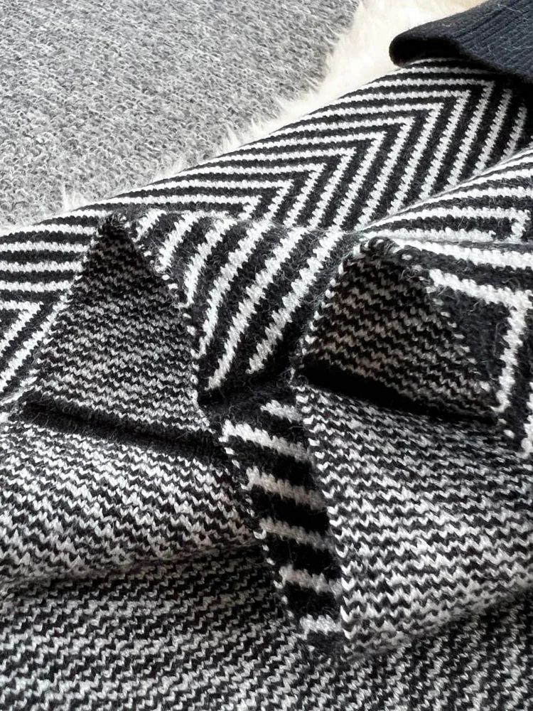 Женское зимнее толстое вязаное платье-свитер водолазка свободные платья на