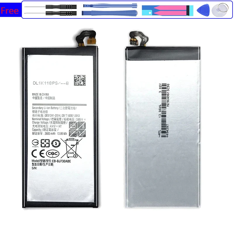 Запасная аккумуляторная батарея для Samsung Galaxy J7 Pro 2017 J730 EB-BJ730ABE J730FM 3600mAh телефона +