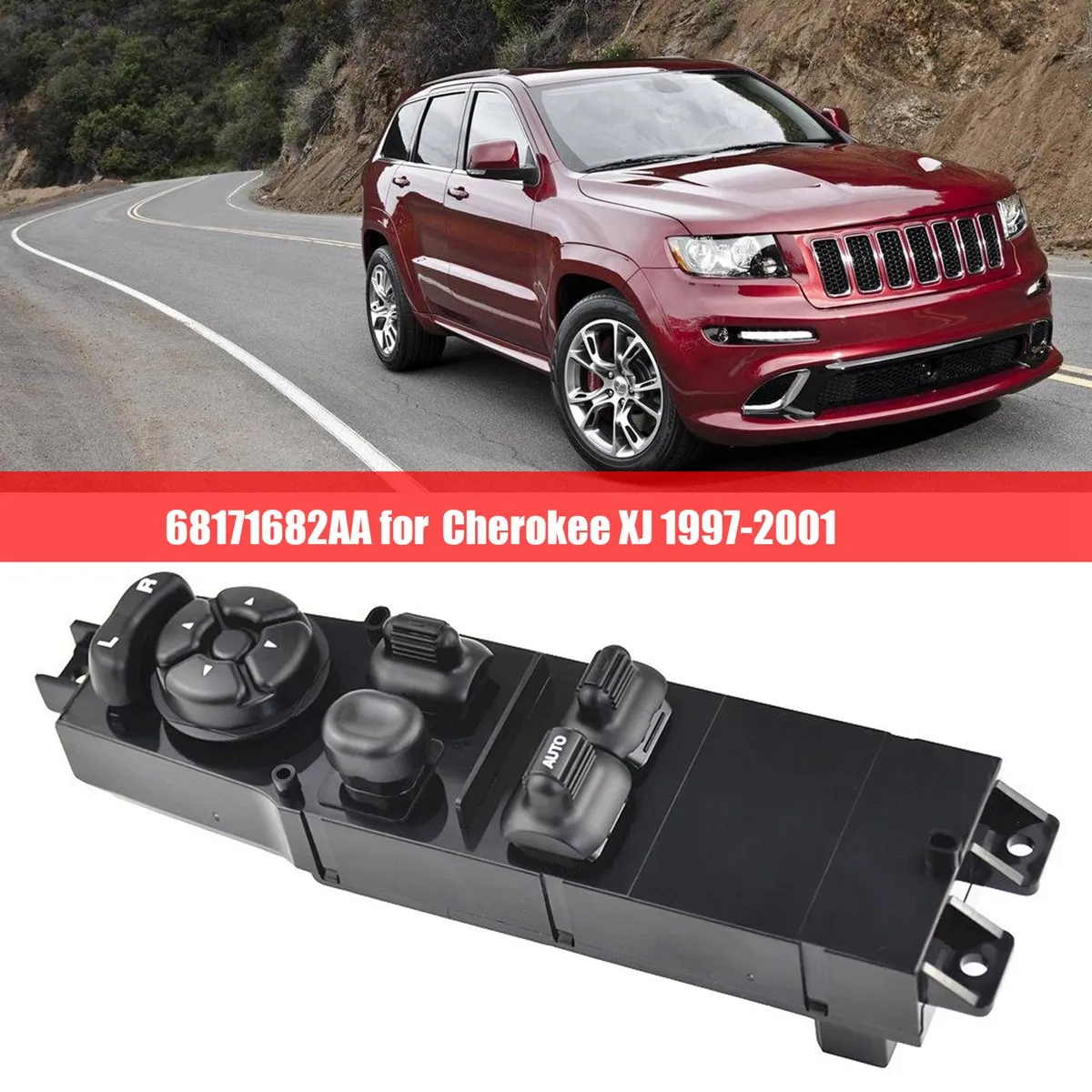 Оконный переключатель 68171682AA стеклоподъемника для Jeep Cherokee XJ 1997-2001
