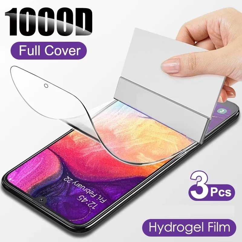 

3PCS Hydrogel Film For Samsung Galaxy A51 A71 A30 A30S A50 A70 Screen Protector For Samsung A10 A20 A20E A40 A60 A80 A90 Film