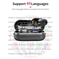 80 language translation headset simultaneous translator headset business interpretation earphone travel gift translation earbuds