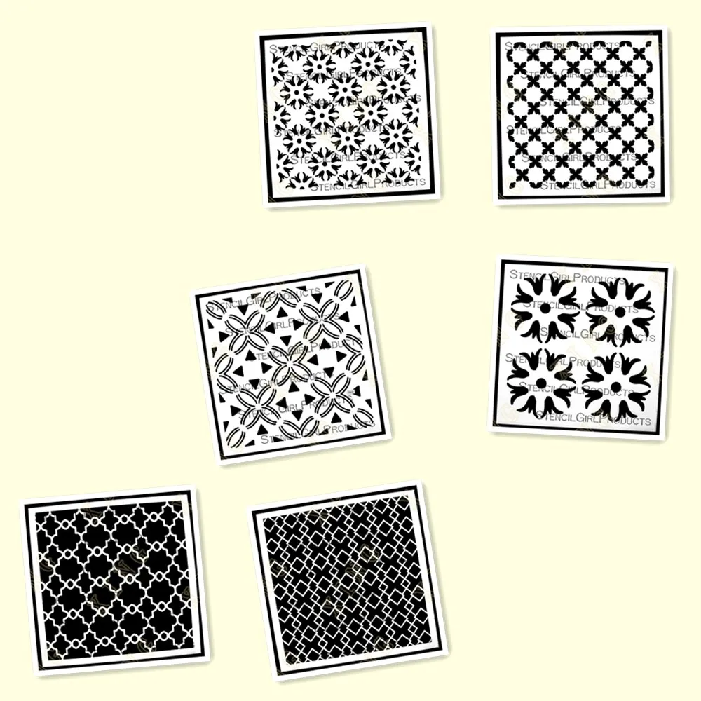 Кривая шаровая плитка крылья бабочки Новые DIY слои трафареты картина раскраска