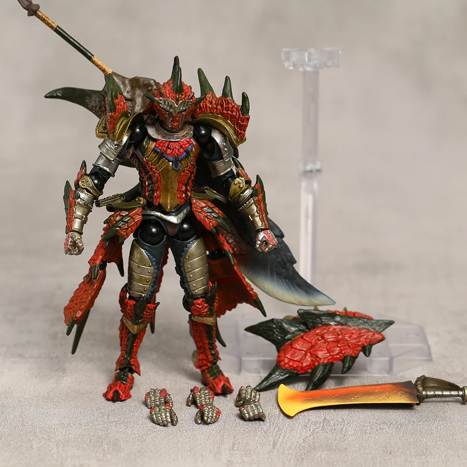 

Revoltech Yamaguchi NO.123 Monster Hunter Swordsman Rathalos Collection Action Figure Toy Decoration Model
