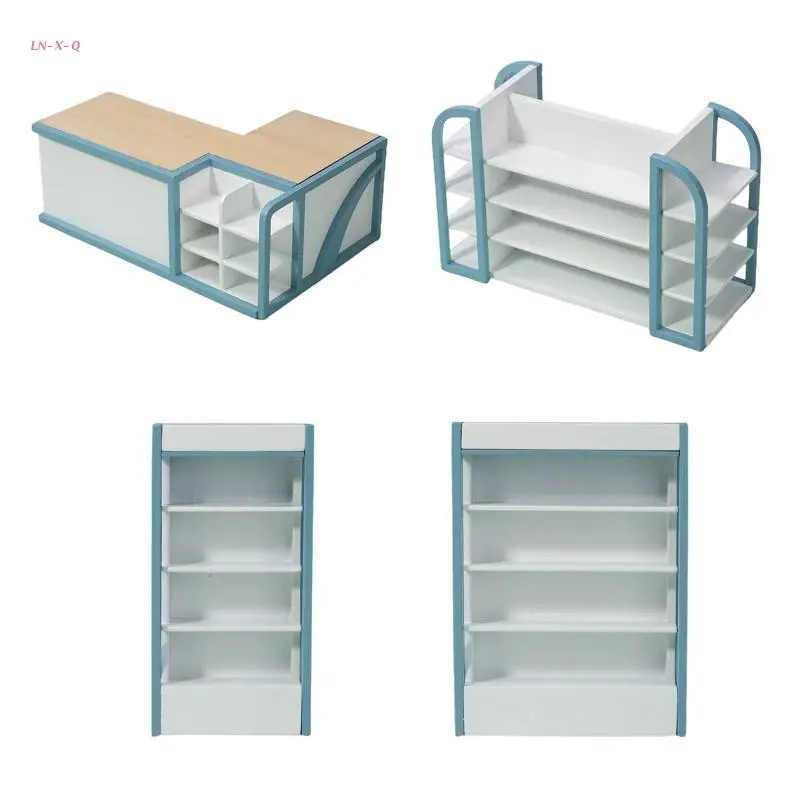 

51BA Table Play Toy Indoor Dollhouse Wooden Fairy Elf Furniture Storage Locker Portable Table Game Creative Baby Gift