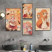 anime himouto umaru chan good quality prints and posters decoracion painting wall art kraft paper aesthetic art wall painting